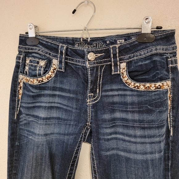Miss Me Signature Boot Cut Jeans Size 26 - Picture 3 of 12